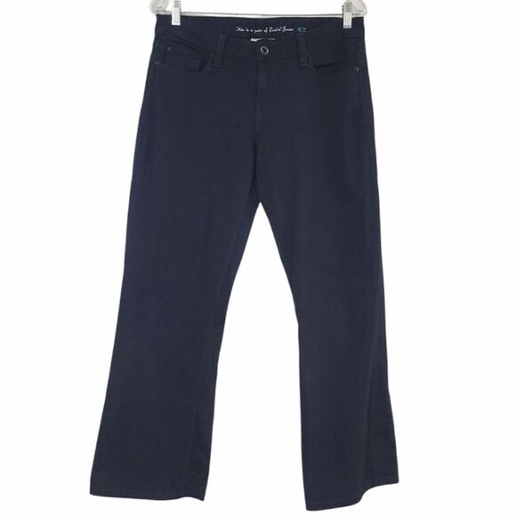 Levi's 553 Mid Rise Boot Black Jeans Size 10 Short - Picture 1 of 6